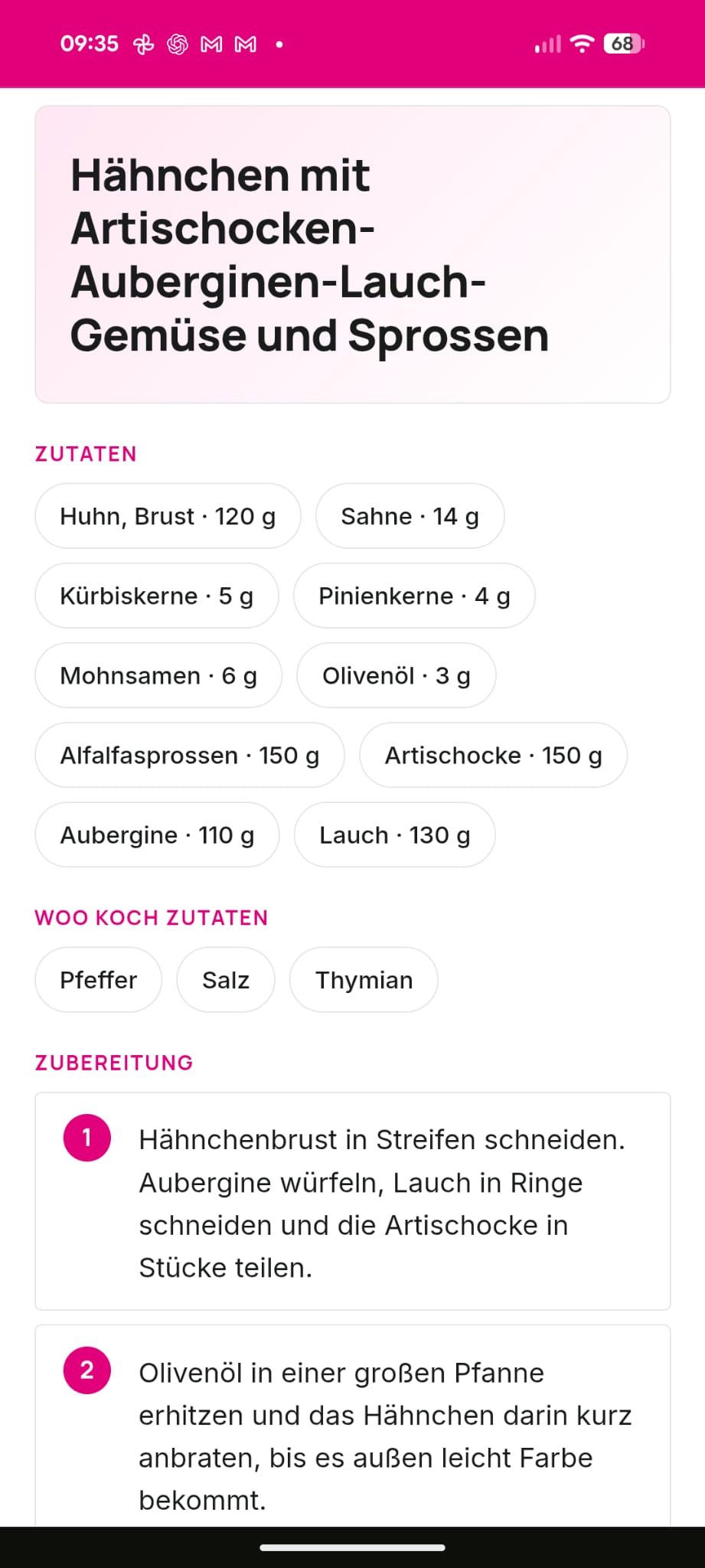 Generiertes Rezept